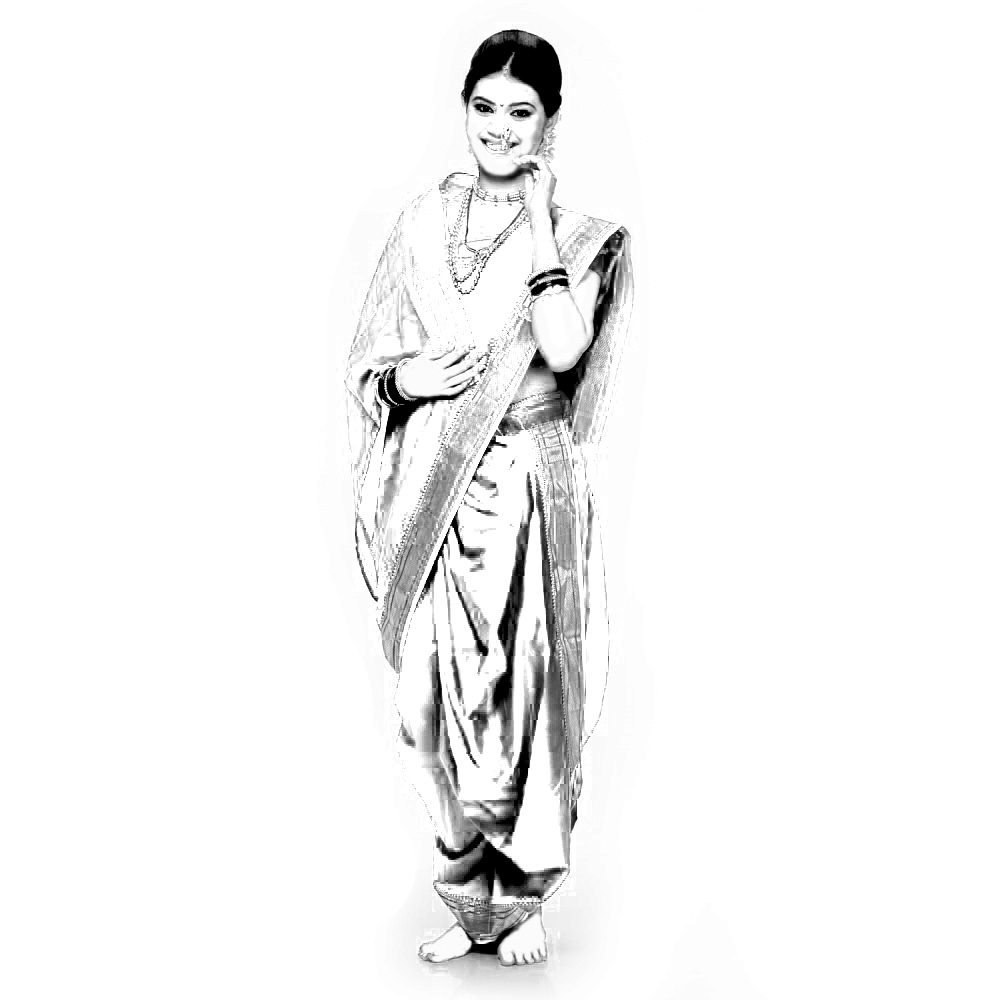 fuscia woven art silk brahaman ready made nauvari saree - Sanskruti -  1491492